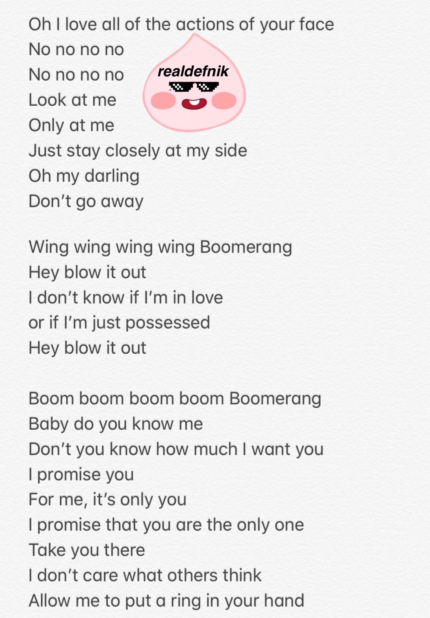 ㄹㅇㄷㄴ Wanna One Boomerang Lyrics English Translations Boomerang T Co Ds4tdfuvjw Twitter