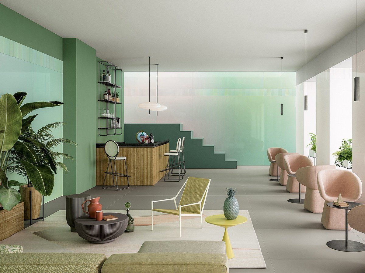 archiproducts's tweet image. The constant engineering of the production processes of architectural ceramics has made it possible to develop more precise colour gradation systems. With the Cromatica collection, @formafantasma investigates these fresh possibilities for #Cedit: bit.ly/2FUphph