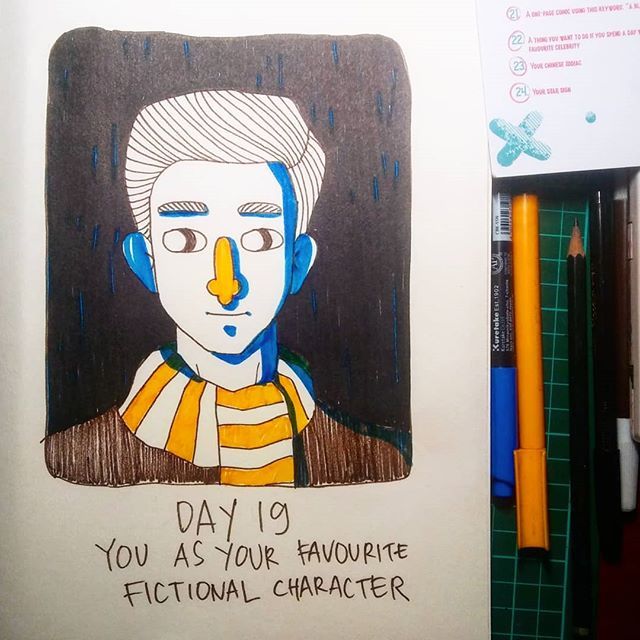 doeb_sdoebs's tweet photo. - 31 Days Drawing Challenge -
Day 19
You as Your Favourite Fictional Character . . .
Hogwarts Student . . .
#drawing #challenge #31ddc18 #catalystarts #leevenandco #hogwarts #hufflepuff https://t.co/n9SlDCqcXN https://t.co/wZTr3Wdukv
