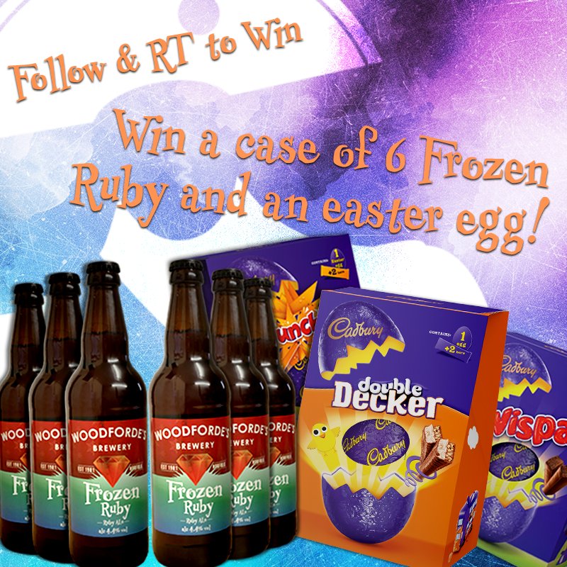 With Easter just around the corner, do you fancy enjoying an Easter Egg with a bottle of Frozen Ruby? Retweet and Follow us to win a case and an Easter Egg. Competition closes at 4pm today! #Easter #RTtoWin #Norfolk