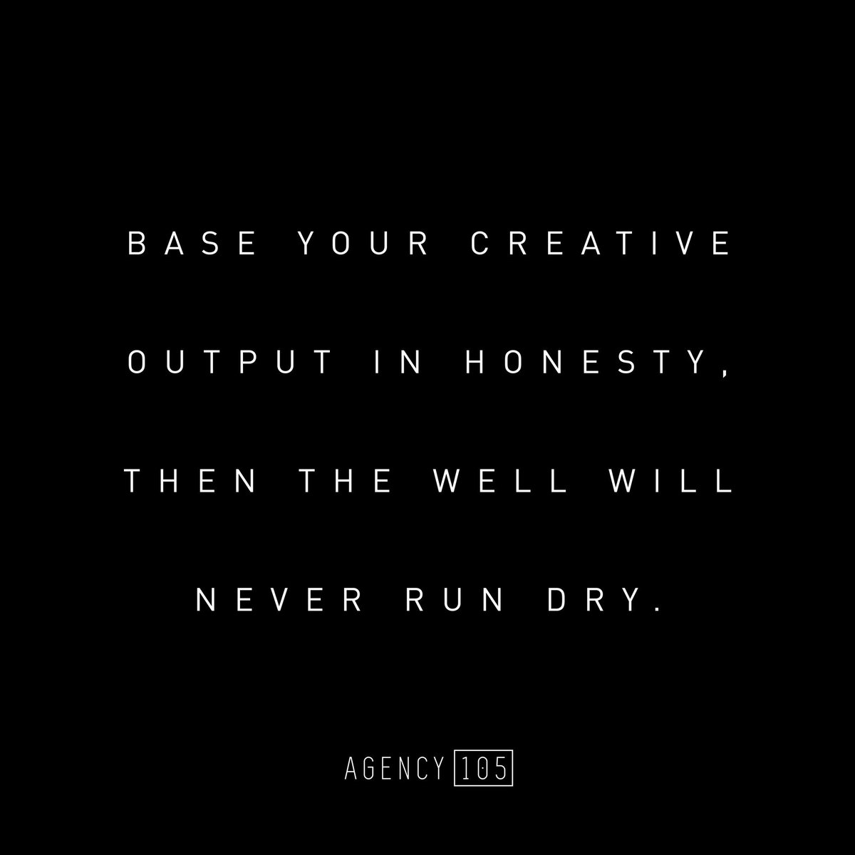 agency105's tweet photo. ‘Build your creative solution in truth’ https://t.co/McrtJ6UNgy