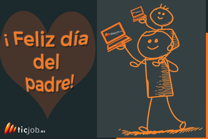 ticjob_Java's tweet image. Desde ticjob.es os deseamos un Feliz Día del Padre 🖤👨🏻👨🏻‍💻