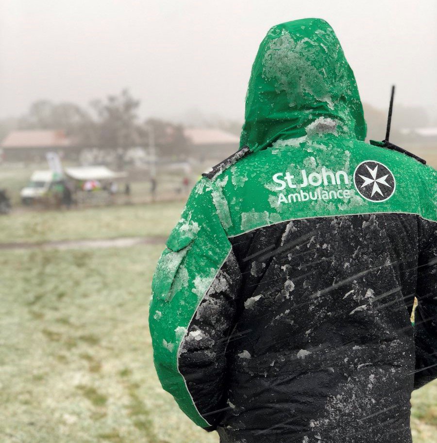 A massive thank you to every St John Ambulance volunteer &amp; employee who has battled the weather this weekend to keep communities safe, train lifesavers, get nurses to shifts and support NHS Services. #TeamSJA #MiniBeastFromTheEast 📸 by <a href="/SJA_CastlePoint/">SJA Castle Point</a>