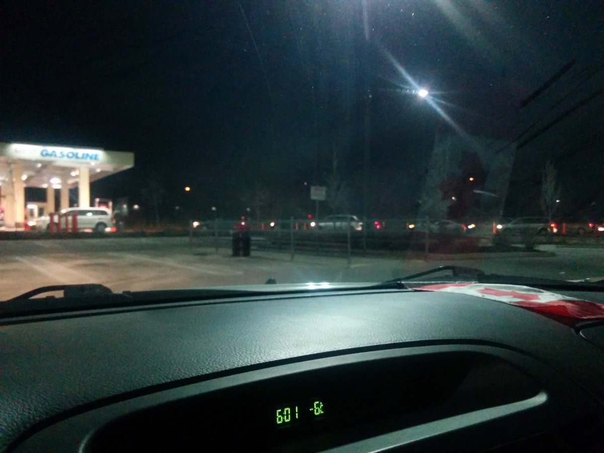 BCDashCamDad's tweet photo. The sign says Costco gasoline opens at 6am. All pumps were open with people going in and out a good 15 mins before that. By 6am, lineup was longer than "normal" for Langley and PoCo in BC. https://t.co/43c1phzffp