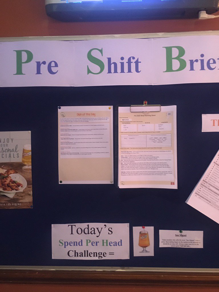 Today's PSB board ready to deliver to the team on their arrival. San Miguel challenge today! 🍻 <a href="/SteveAdamsTT/">Steve Adams</a>