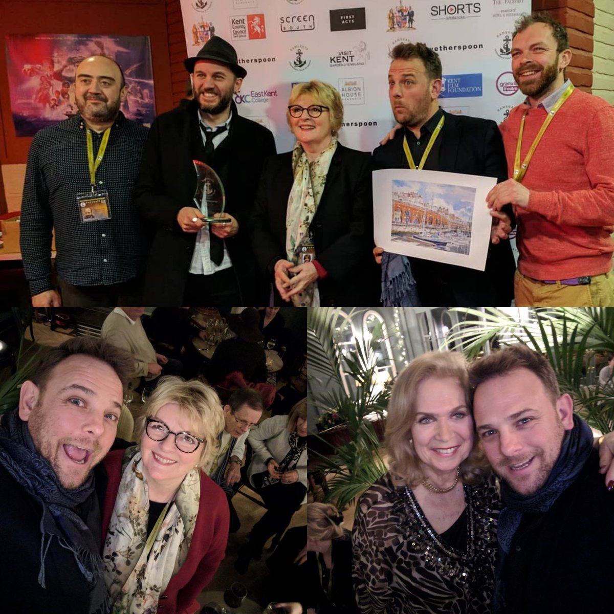Great weekend at the <a href="/ramsiftvfest/">Ramsgate International Film & TV Festival</a> . Great town lovely people and I got a hug from a bond girl thank you <a href="/BrendaBlethyn/">Brenda Blethyn</a> and Tracy and everyone involved