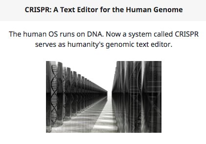 DesktopGenetics's tweet photo. With #CRISPR'a ease-of-use & comparatively simple development cycle, thousands of tens of thousands of researchers around the world can quickly begin to study & use the system to evaluate key #geneticpathways.
https://t.co/58RjSZ0RW4 https://t.co/UbArZHNs4R