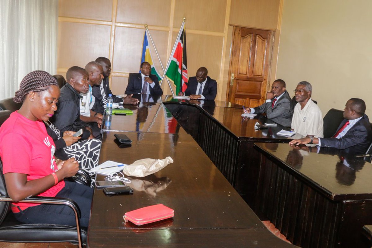 Hosted JJ Heart run team from Vihiga County in my office before flagging them off.

The team, led by Vihiga County Deputy Governor @HonPatrickSaisi is running to raise funds to set up a cardiac centre in Vihiga County Referral Hospital.