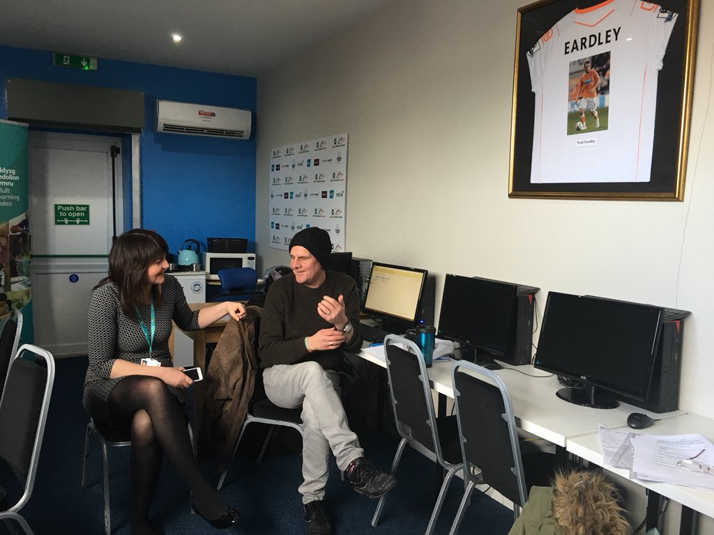 LLFCStadium's tweet photo. Meeting our learners @LLFCStadium @alwcymru https://t.co/sYRp58jxhR