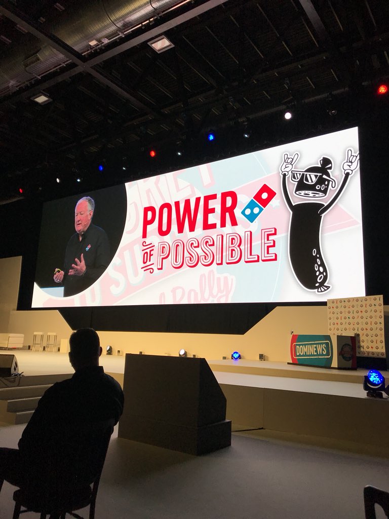 DominosRally's tweet photo. CEO David Wild takes us through the #PowerOfPossible #DominosRally2018 https://t.co/GpaIlpdHNR