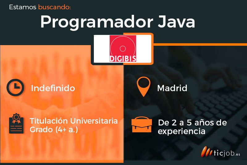 ticjob_Java's tweet image. ¿Te gustaría trabajar como Programador #Java en #Madrid? La empresa @digibis te está buscando ✨😉 #empleoTICJOB #empleoTIC ticjob.es/esp/trabajo/pr…