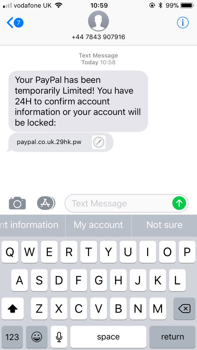 S_BizzyBinks's tweet photo. @PayPal @AskPayPal @PayPalUK is this you Paypal / genuine don’t want to click it if not https://t.co/BMGsRiHDug
