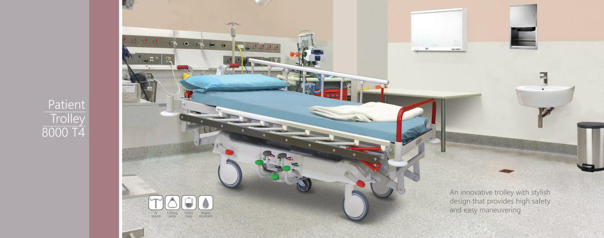 Piyatech1's tweet photo. Patient Trolley 8000T4
#piyatech #icu_bed #icu_ccu_bed #hospital_bed #hospitalbed #intensive_care_bed #bedside_cabinet #bedside_locker #pediatric_bed #electrical_bed #patient_trolley #stretcher #patient_stretcher #overbedtable #over_bed_table #piyavar #piyavargroup #piyavar_group https://t.co/ypuJ9PvvxI
