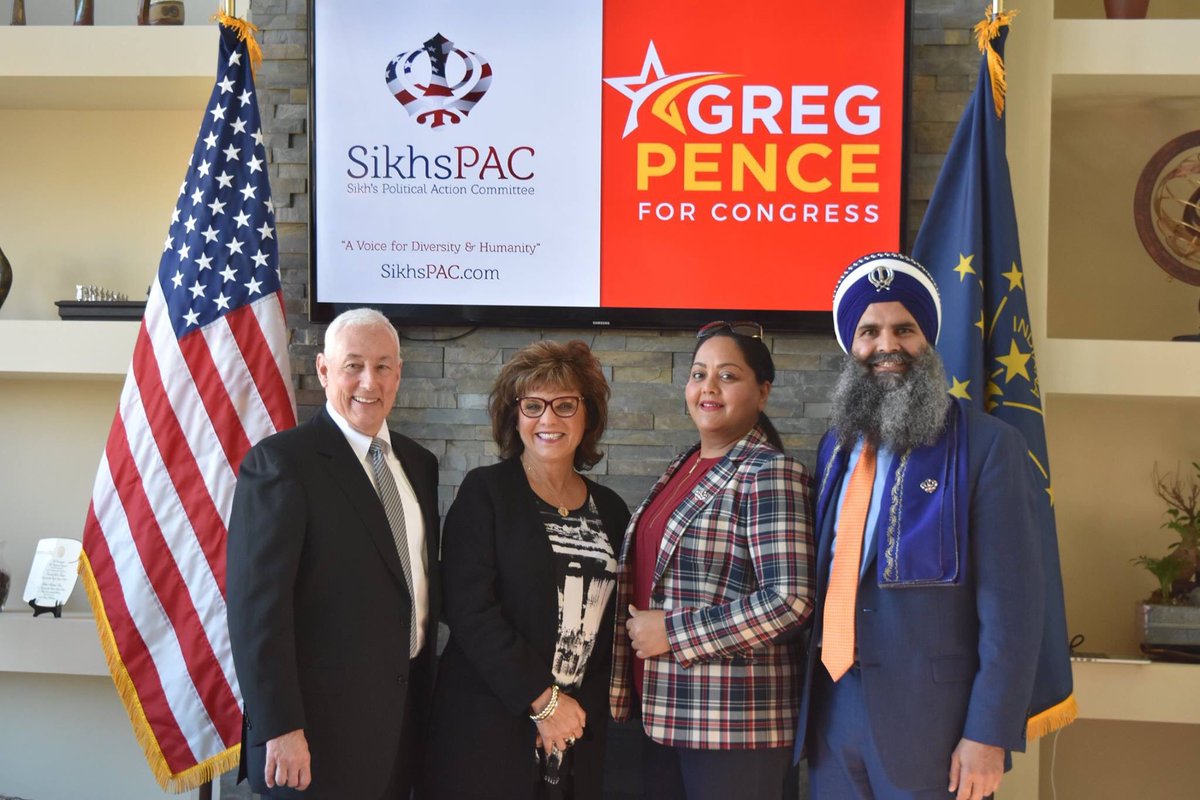 SikhsPAC's tweet photo. We hosted a successful fundraiser in support of @GregPenceIN in his run for Congress in the 6th Congressional District. We would like to extend a special thank you to everyone who came to support our efforts; especially those from the #Sikh community who came out in full force https://t.co/qSW0sdi1ot