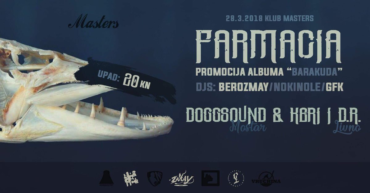 pendrek40's tweet photo. RapSlušaonica LIVE : Farmacia , Doggsound &amp; Keri i D.r. (Mostar,Livno) 
#rapslusaonica #40ind #masters #farmacia #doggsound #keri #d.r. #zagreb #dubrava #mostar #rap #hiphop https://t.co/r0AeLMzKu8
