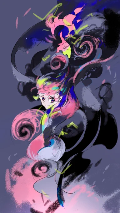 火の粉と黒煙