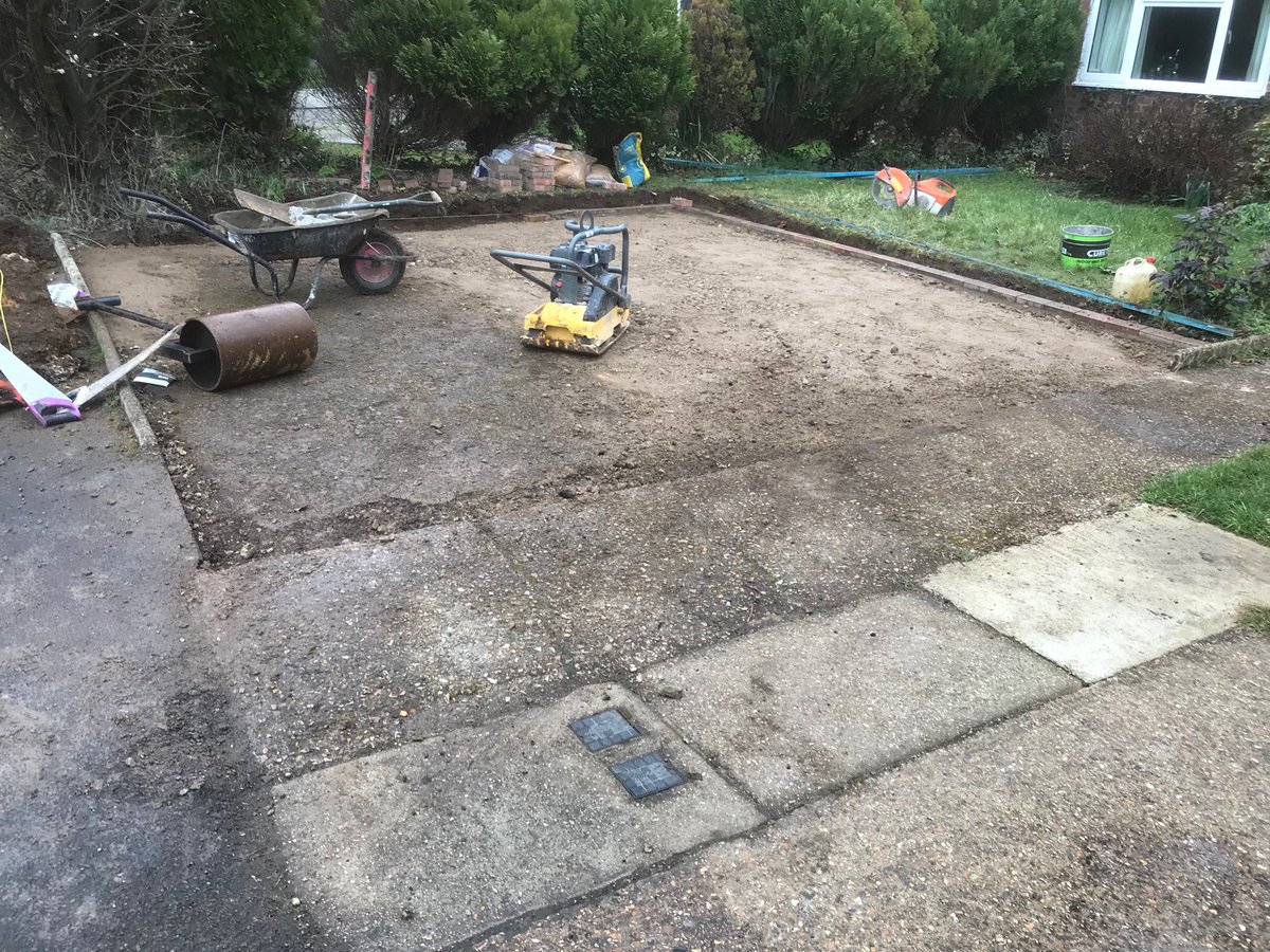 SSurfacing's tweet image. Before pictures of driveway we extended.