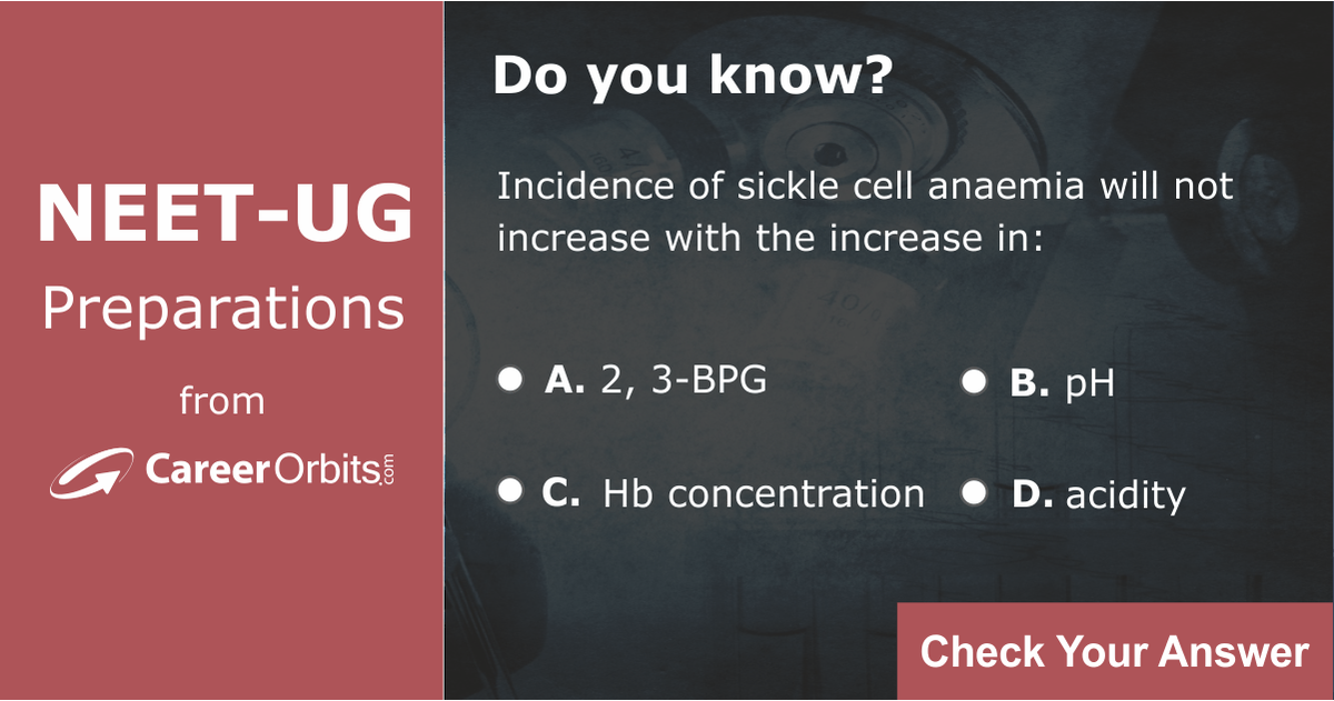 NEETUG2019's tweet photo. Test how prepared you are for #NEET!

☑ Click on visit link to check your answer.
☑ Clear doubts with detailed solution.
☑ Revise your concepts smartly.
☑ Learn to practice the right way.
Visit : https://t.co/bvuvcZpmOQ

#NEETPractice #NEET2018 #NEETQuestion #NEETExam https://t.co/qrfwFKLpGL