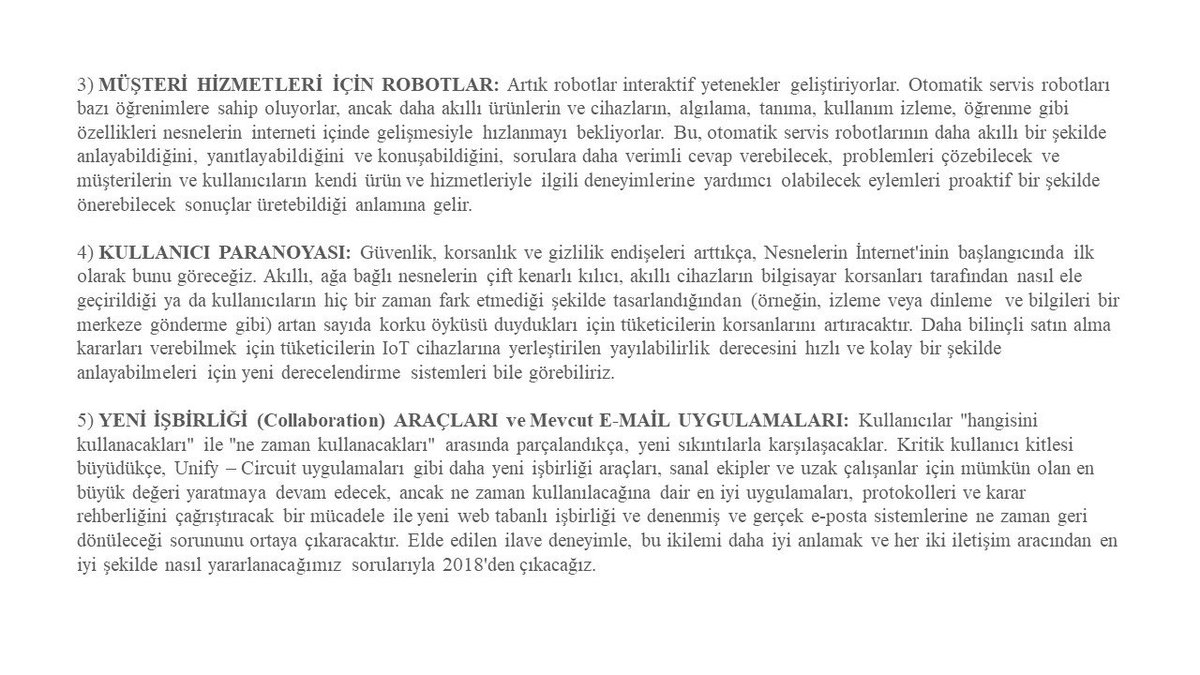 ectechiletisim's tweet photo. 2018 için Unify Öngörüleri https://t.co/2fcYQEGhz8