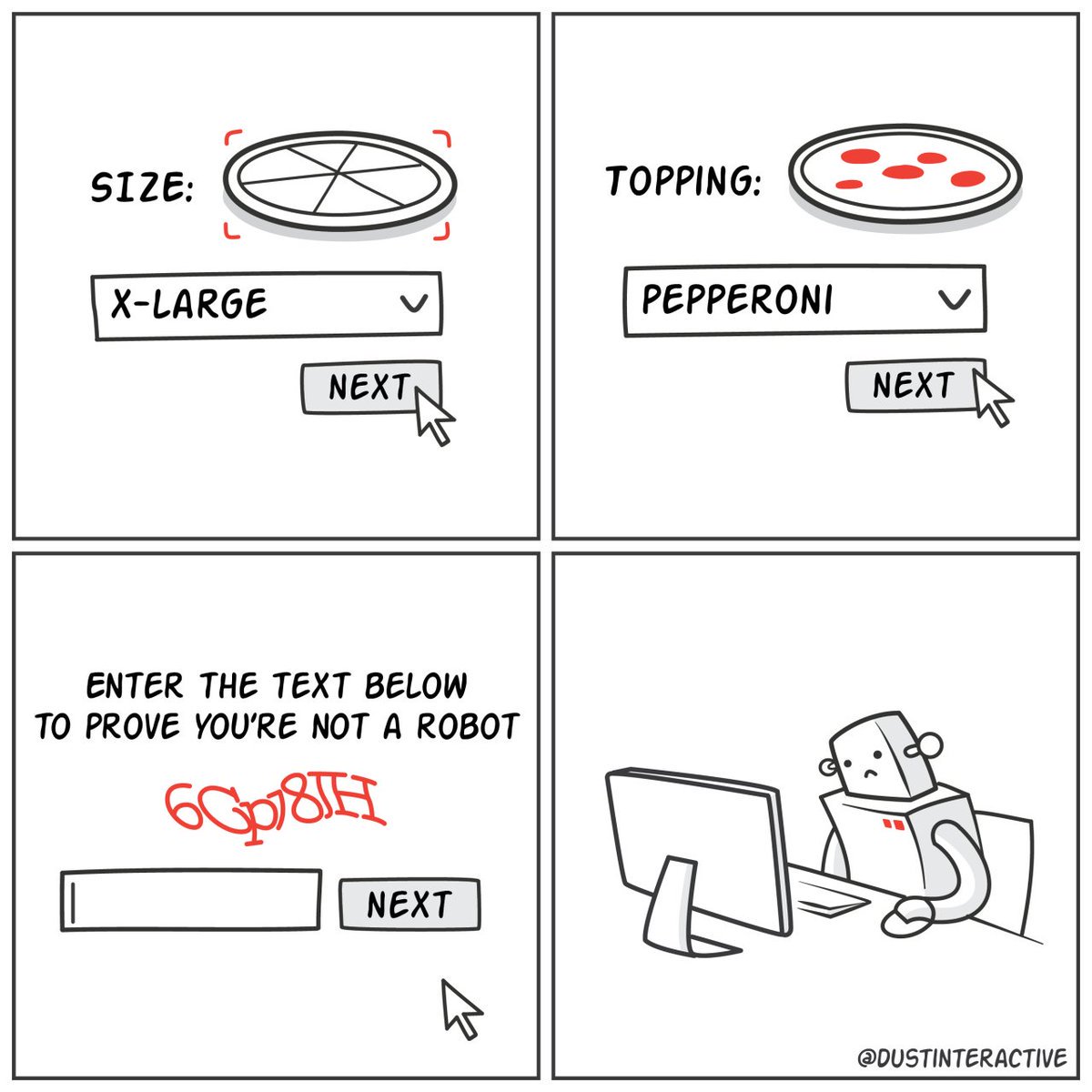 Difacil_UX's tweet photo. #FelizLunes #UX con humor.
#Difácil #Usabilidad #ExperienciaDeUsuario
vía @dustininteractive https://t.co/SzJRQR2EdX