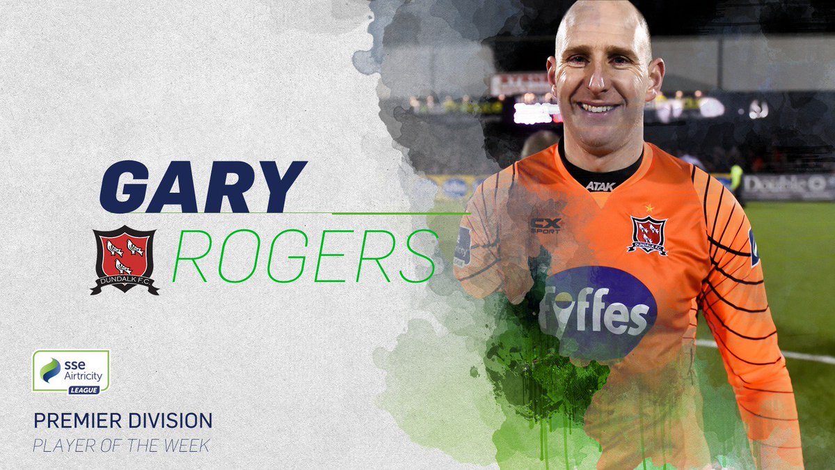 League of Ireland (@leagueofireland) on Twitter photo 📣 The latest #SSEAirtricityLeague Player of the Week award goes to...
<a href="/DundalkFC/">Dundalk FC</a> goalkeeper <a href="/1garyrogers/">Gary Rogers</a> 👏👏👏
#GreatestLeagueInTheWorld #LOI 📣 The latest #SSEAirtricityLeague Player of the Week award goes to...
<a href="/DundalkFC/">Dundalk FC</a> goalkeeper <a href="/1garyrogers/">Gary Rogers</a> 👏👏👏
#GreatestLeagueInTheWorld #LOI