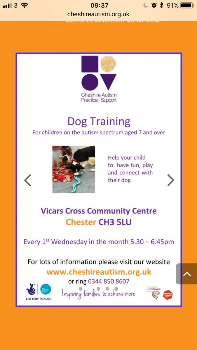 Did you know we have #dogtraining sessions for children on the #autisticspectrum (and their dogs)#vicarscross #chester buff.ly/2FWbdvn