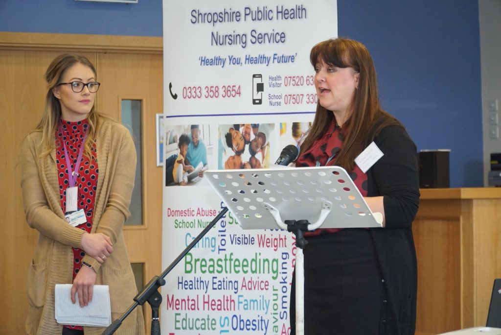 ShropCommHealth's tweet photo. Kirsten has moved onto looking at @ChatHealthNHS School Nurse case studies. She highlights the benefits of ChatHealth to young people #PHNSLaunch https://t.co/UOrOFhOib0