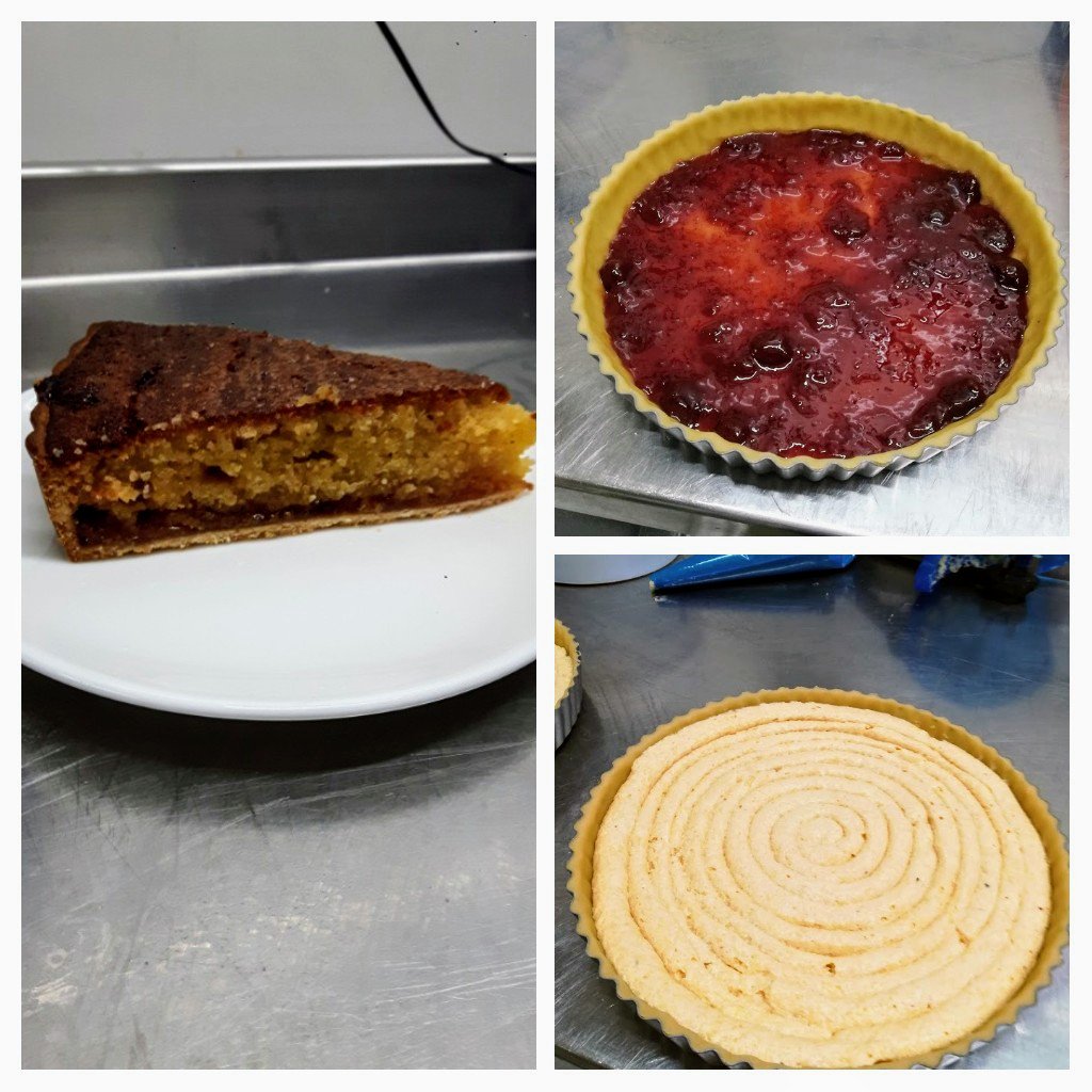 PastryLygonArms's tweet photo. Getting ready for our staff tasting of the new spring menu, who doesn't love a classic bakewell 😋 @LygonCotswolds @alesmaurer @Hadyn09 @Ed_Fitzpatrick @BroadwayUK https://t.co/kKKEZig1vF