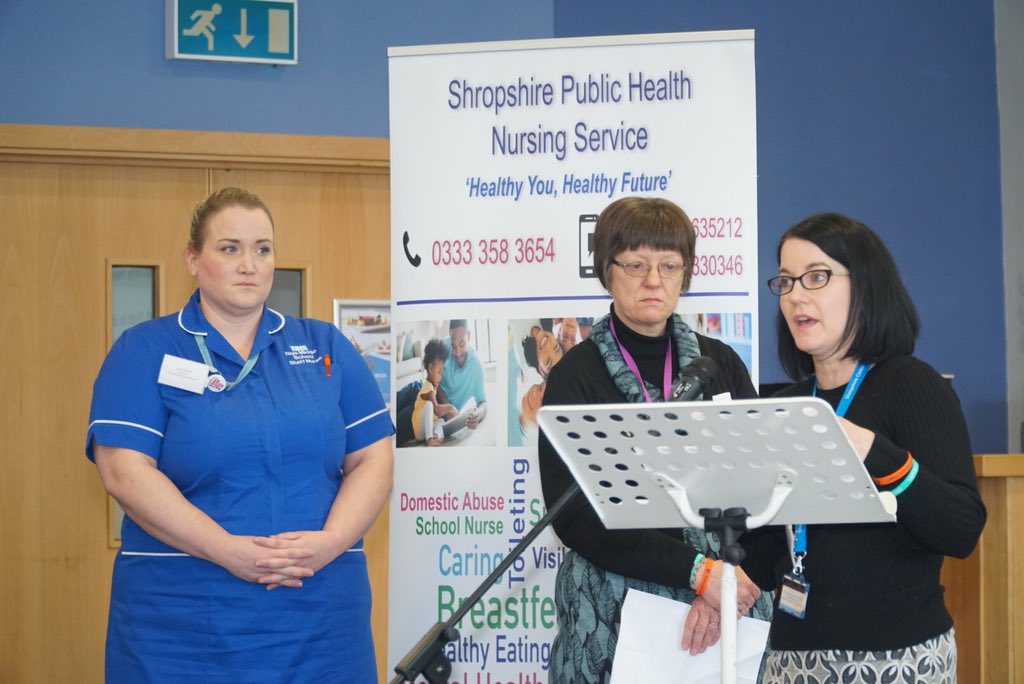 ShropCommHealth's tweet photo. It means advice will come from the Specialist Public Health Nurses on a wide range of areas including School Nurses and Health Visitors #PHNSLaunch https://t.co/iwN9mXmjZj