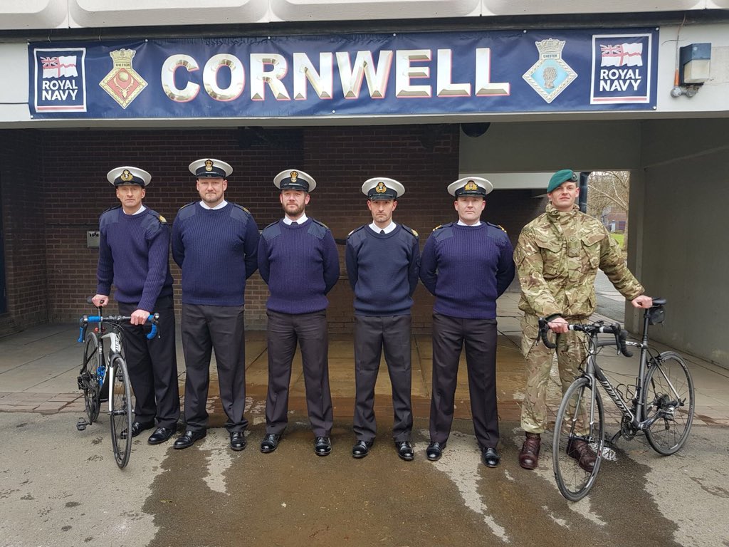 CVC_1000's tweet photo. Managed to get some of the team together for a phot. 8 weeks to go till event start. #CVC1000 #royalnavy #royalmarines #armedforces #forcessupport #cycling @UKCycleChat @RNRMC @TheBHF @DiabetesUK @HMS_RALEIGH https://t.co/TNTcsLfa7c
