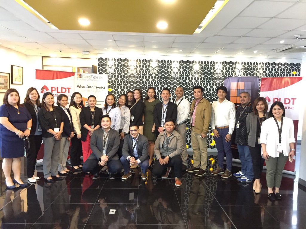 PLDTEnterprise's tweet photo. #PLDTSMENation earlier held a technology update forum to inform their partners from CuroTeknika of the latest in their suites of end-to-end products and solutions #PLDTEnterprise https://t.co/PqdnlL4P5m