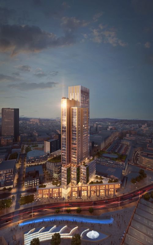 HallamUniNews's tweet image. We&apos;re looking for partners and investors to help us develop a 37-storey tower which would feature a restaurant, hotel, conference facilities and residential units as part of the new Sheffield City Gateway on Sheaf Street. www4.shu.ac.uk/mediacentre/ha…
