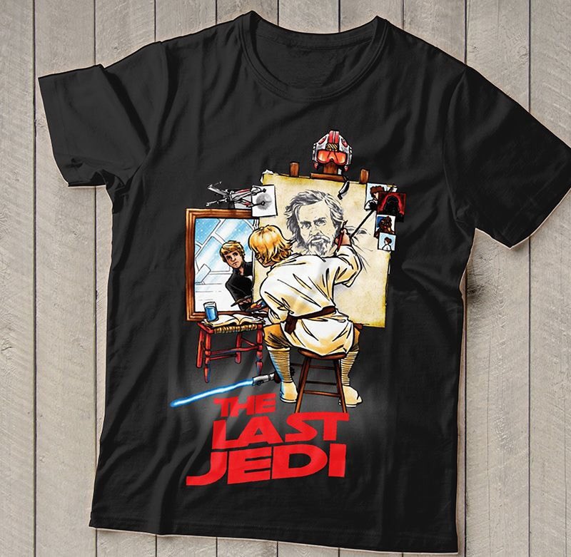 MarkHamill's tweet photo. Absolutely no time to tweet with back-to-back PR interviews all day, so here's a picture of a random #SW-themed t-shirt for you to like or ignore completely.
#ThatOughtToHoldYouBastards4Awhile https://t.co/thC9UCN8D2