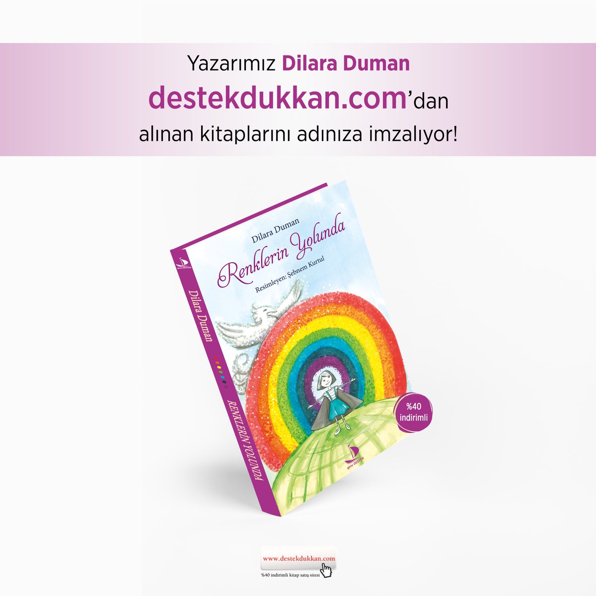 Yazarımız Dilara Duman destekdukkan.com adresinden alınan kitaplarını adınıza imzalıyor...
#DestekMedyaGrubu