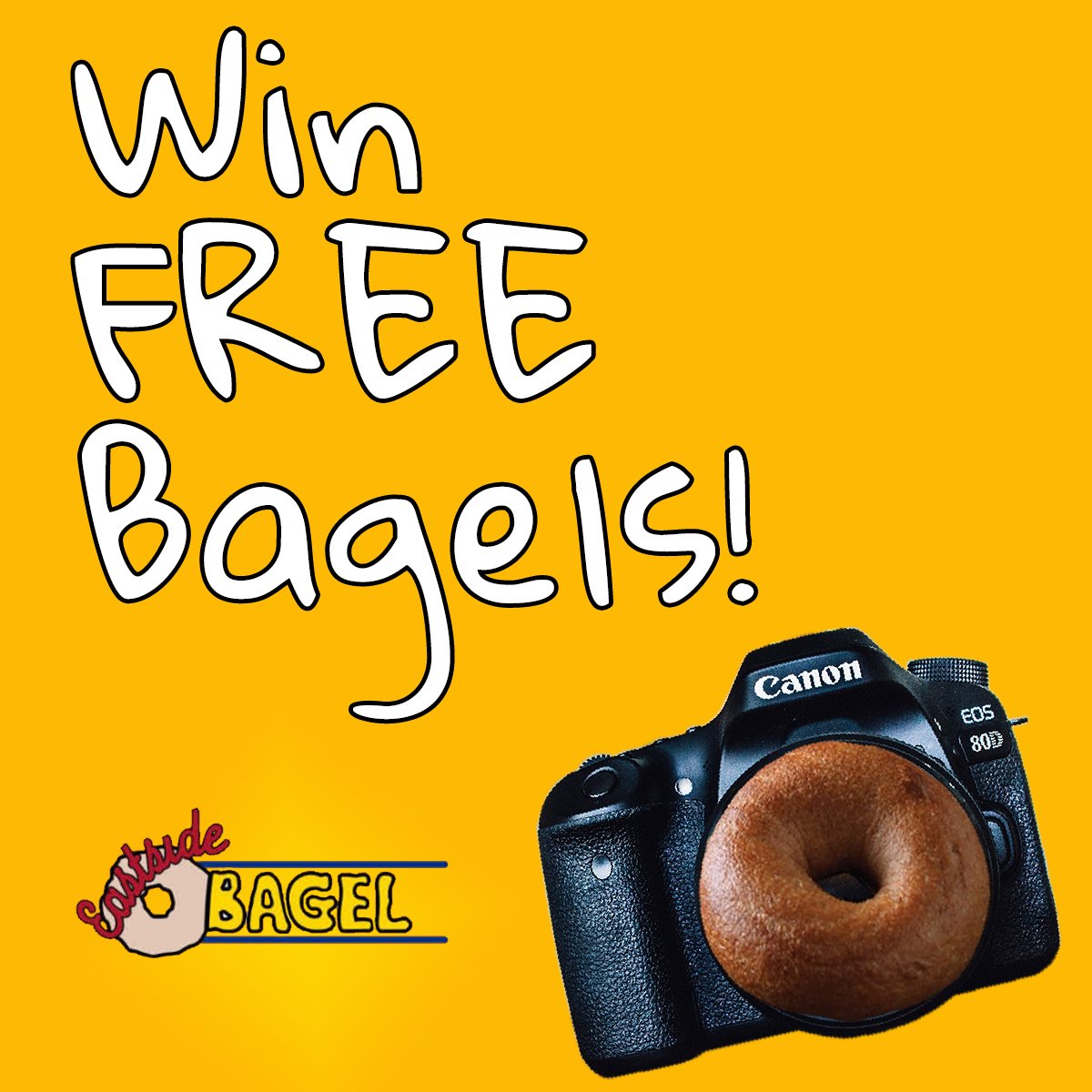 We're running a #photo #contest all month long! Simply upload a photo of yourself enjoying some Eastside #Bagel &amp; tag us- <a href="/eastsidebagel/">Eastside Bagel</a>!
That's it!

3 winners will be chosen at the end of the month &amp; each will receive a $20 Eastside Bagel gift card!

#detroit