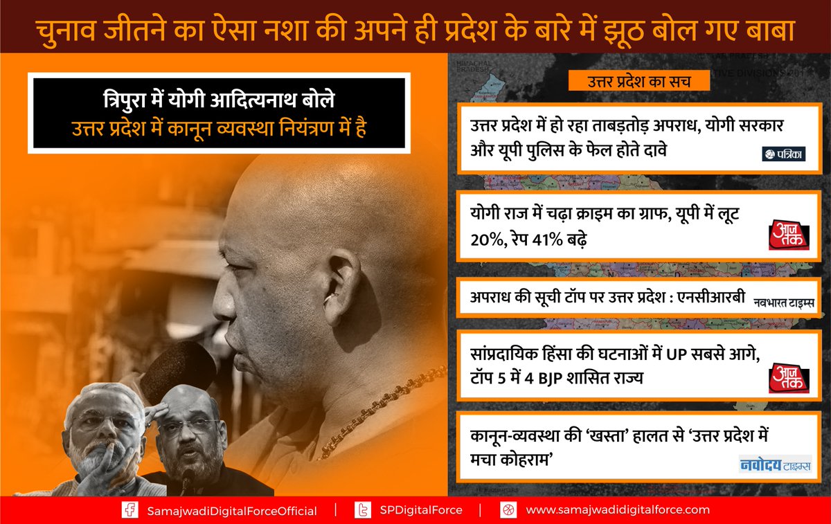 UPBolegaBindass's tweet photo. #UPBolegaBindass योगी जी सरकार चला रहे हैं या झूठ बोलना सीखा रहे हैं ?  #EkSaalUPBehaal https://t.co/6nHc808q0J
