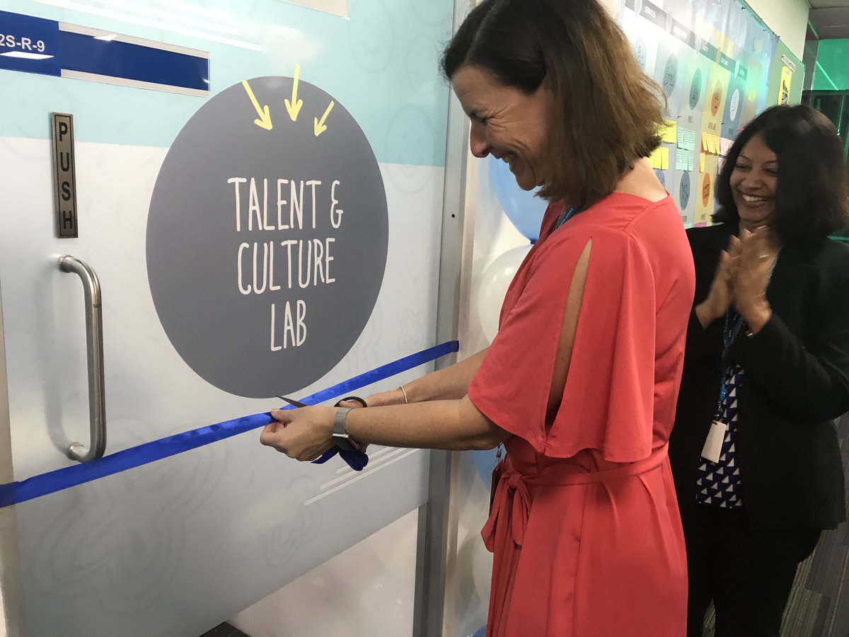 saasnp's tweet photo. Fantastic to have Kath open the talent and culture lab at ANZ , blore . A flash mob by the team added fun to RPA review !! https://t.co/zZGSIAFTSL