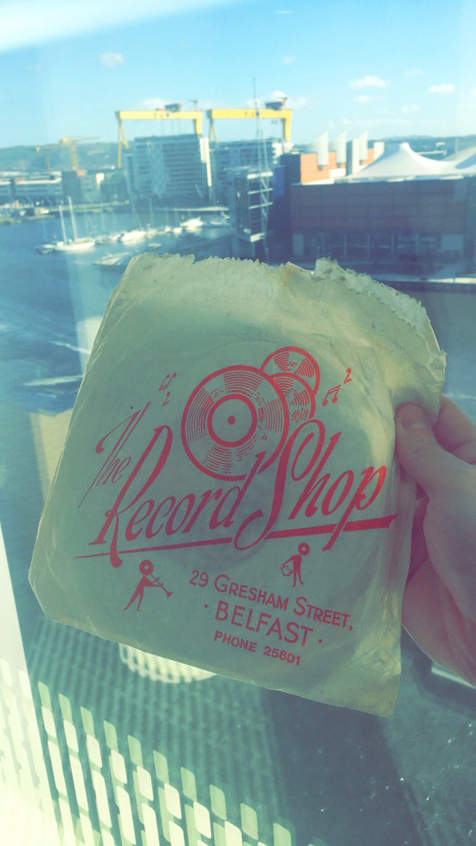 U105radio's tweet photo. Showing my age here but who remembers getting their records in paper bags? 😁 #greshamstreet #belfast https://t.co/21ecySQ67g