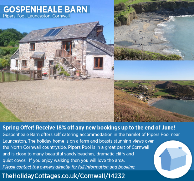 TheHolidayCots's tweet photo. Take a look at this special offer available at Gospenheale Barn.
https://t.co/GOK3jypb84
#PipersPool #Launceston #Cornwall #England #Holiday #Travel #Cottage #SpecialOffer #Monday #MondayMotivation https://t.co/fTVGiQG3dg