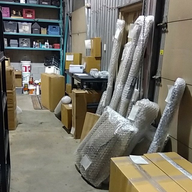 EpicLarpStore's tweet photo. Lots of orders from clients, anxiously awaiting our recently arrived container. And that's just half!

#Larp #Larping #LarpStore https://t.co/GFoxJ6psCv