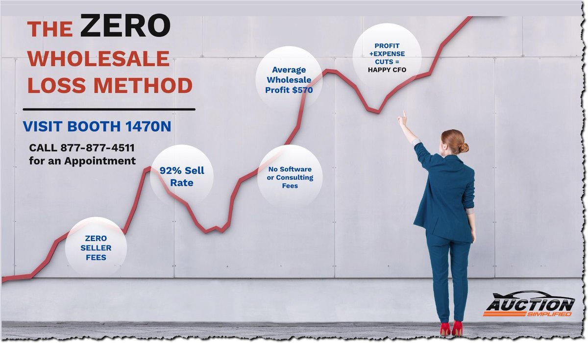 DealerBidSale's tweet photo. Come Learn About The ZERO Wholesale Loss Method, Visit Booth 1470N at #NADA2018 #automotive #UsedCars #Remarketing https://t.co/jfNJ5eK0rS