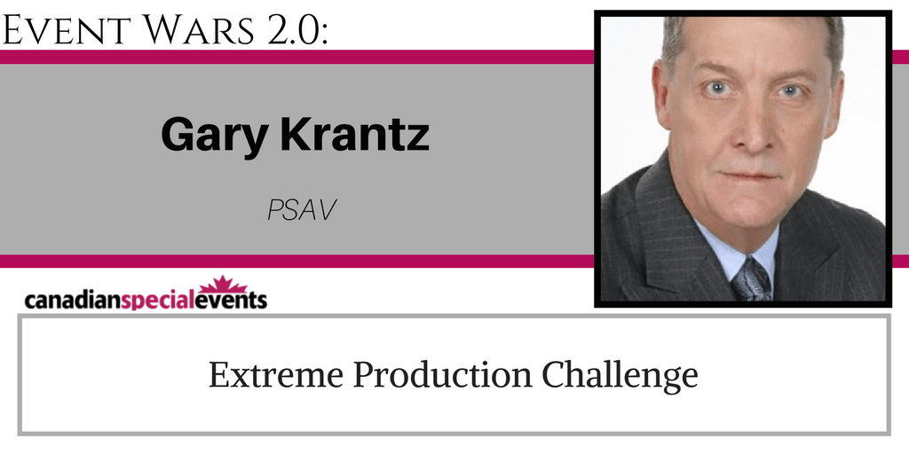 cdnspecialevent's tweet photo. First up, we're proud to present Event Wars 2.0 - Extreme Production Challenge featuring @onqlive, @CreativeTwistCA, @ileatoronto, @psav  starting in 10 minutes! #CSELive #CSELive18 https://t.co/qHYraJpLzP