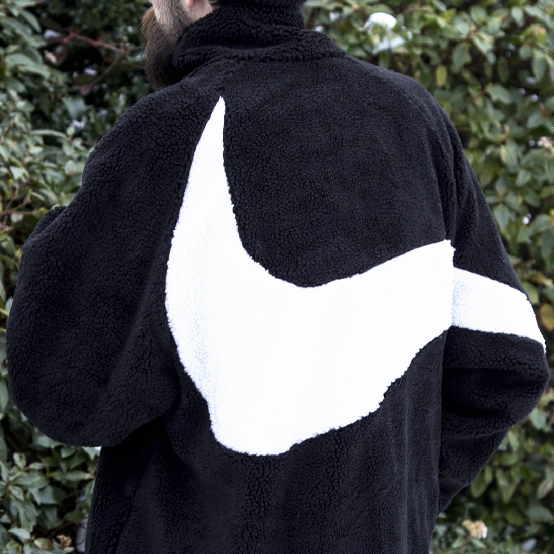 Large Logo Fleece Jackets : big swoosh fleece