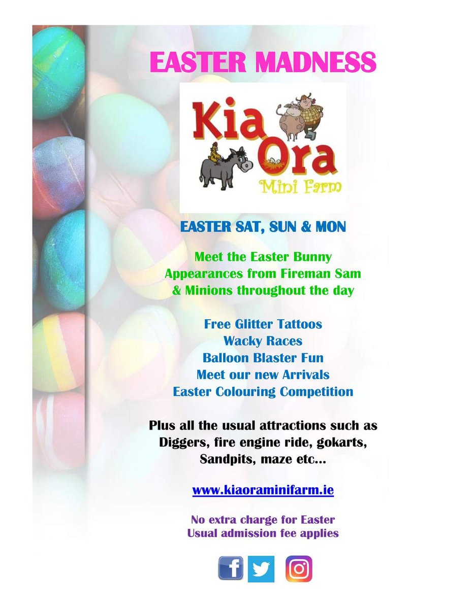 KiaOraMiniFarm1's tweet photo. Excited about #Easter ? We are @WexfordHour @grainnek11 @CakesSafe @MissContentC @goreychamber https://t.co/1wWwxsKkTJ