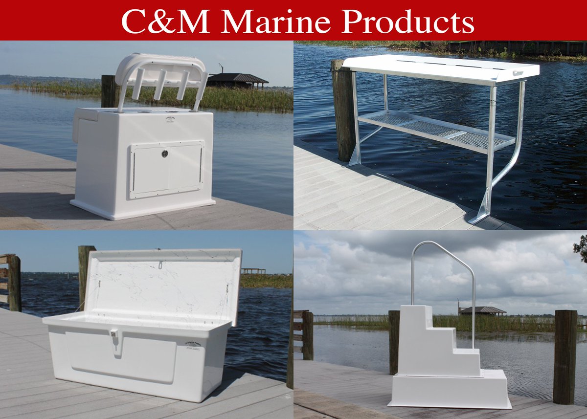 C_M_Marine's tweet photo. C&M Marine Products Product Line
#dockbox #marine #boating #fishing #waterlife #boatinglife #fishinglife #deck #dock #marina https://t.co/rV9dRZ3GiV
