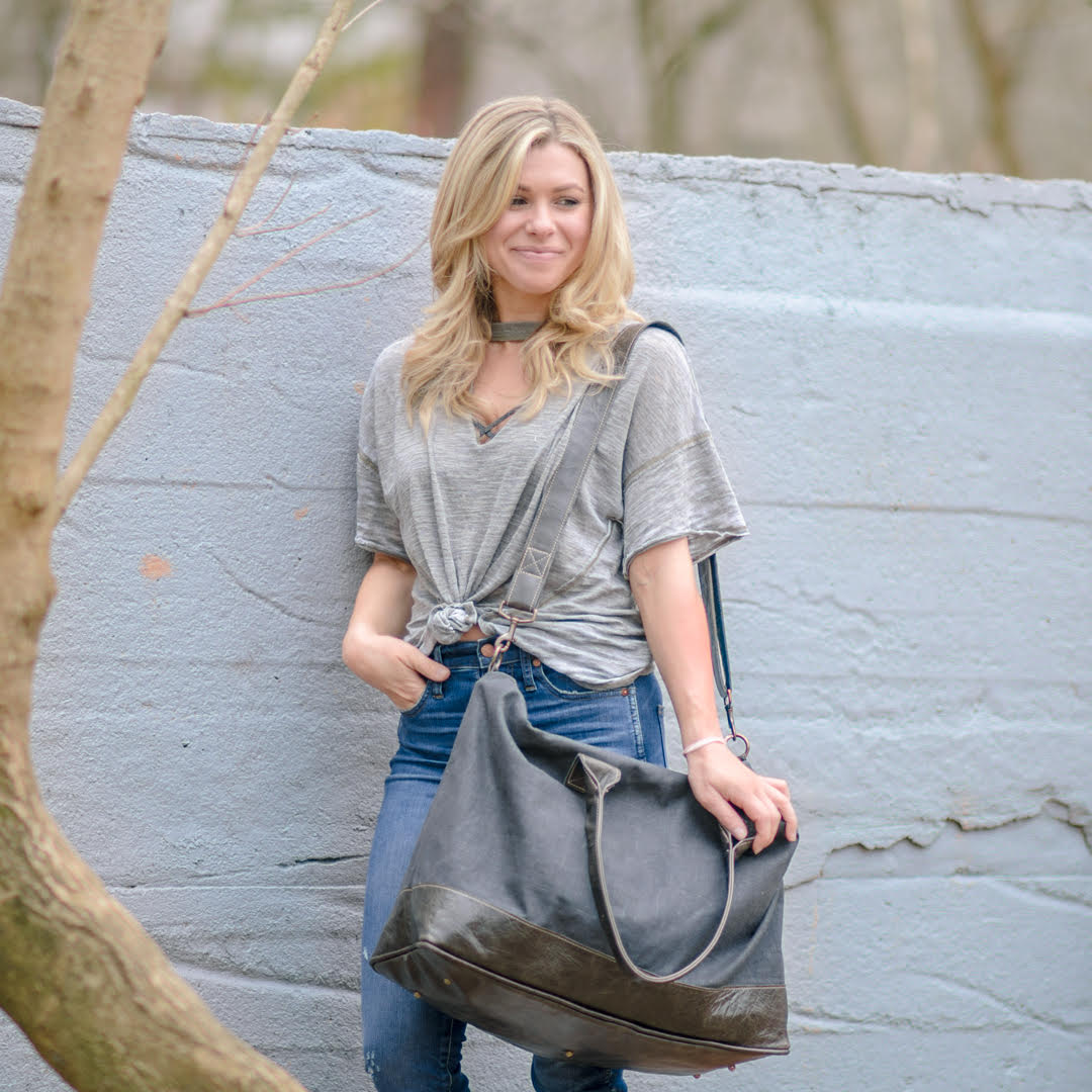 Monday blues! We get through with lots of coffee and Pandora!  What's in your Monday survival kit?? #Veeshee #Weekender #travlebag #caseofthemondays