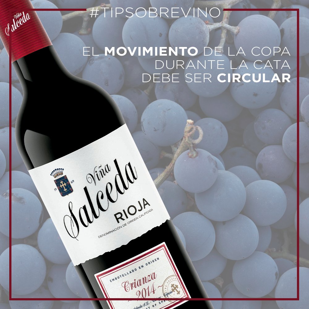 #Consejo A la hora de catar un vino, es importante que los movimientos sean circulares. ¡Despertarás todos los aromas del #vino! 😋 #bodega #vinotime #wine #winelover #vineyard #viñasalceda #riojaalavesa #salceda