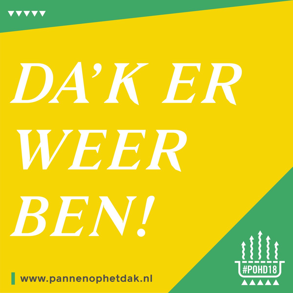 DA'K ER WEER BEN! Pannen op het Dak viert dit jaar de derde zomer editie! #pohd2018 #pannenophetdak #breda #festival