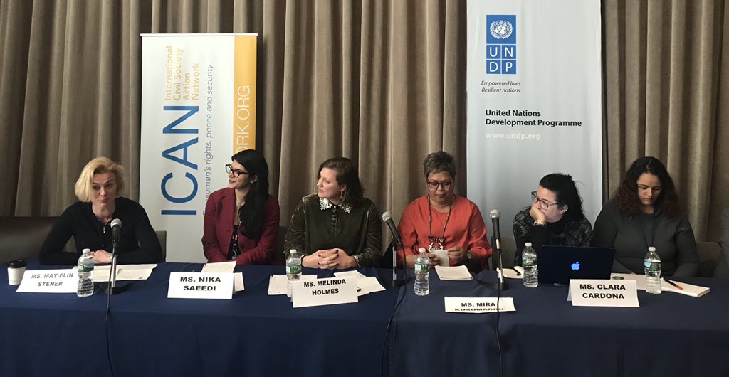 @MayElinStener from @NorwayUN argues that a gendered approach is paramount to any successful strategy to prevent violent extremism. Thanks to @undp @ICANN and @SwedenUN for organizing such a fruitful discussion.