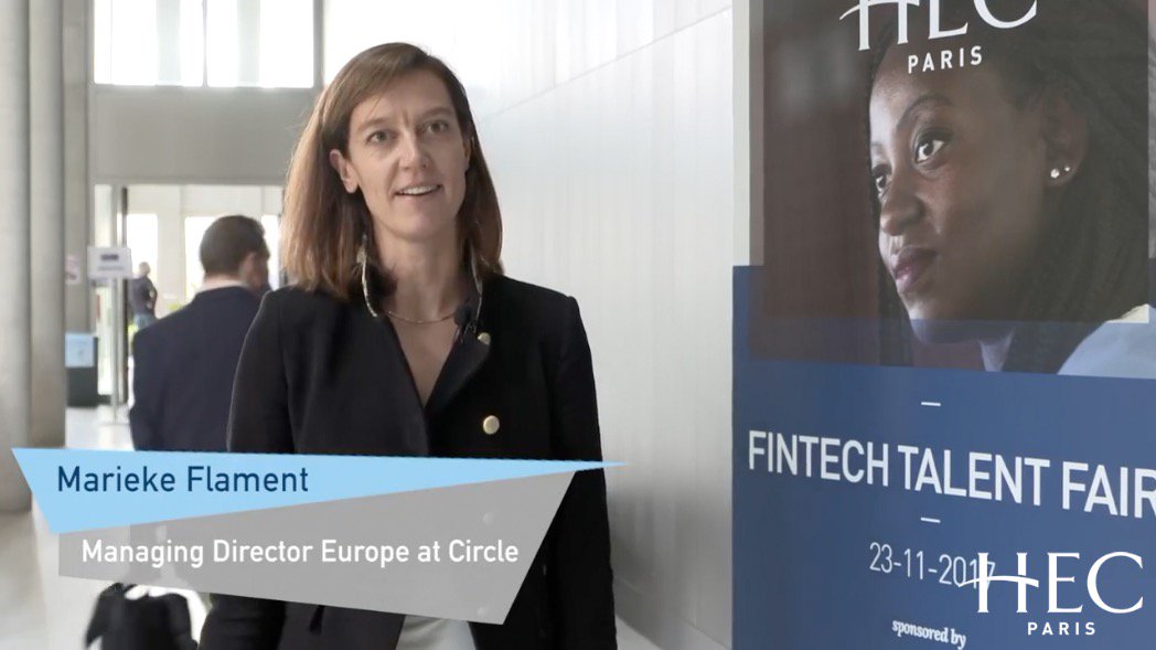 olivier_bossard's tweet photo. ⚡️ Relive the HEC Fintech Talent Fair on video!
➡ https://t.co/qDbtvg2J1Q
Keynote by @mariekeflament, MD at @circlepay:
“How #blockchain, #P2P and social payments shape the way we’ll use money in the future?”
#WomenInFinance 👏
Actively looking fwd 2018 #HECFinTech 4th ed! https://t.co/skYm1m9vH4